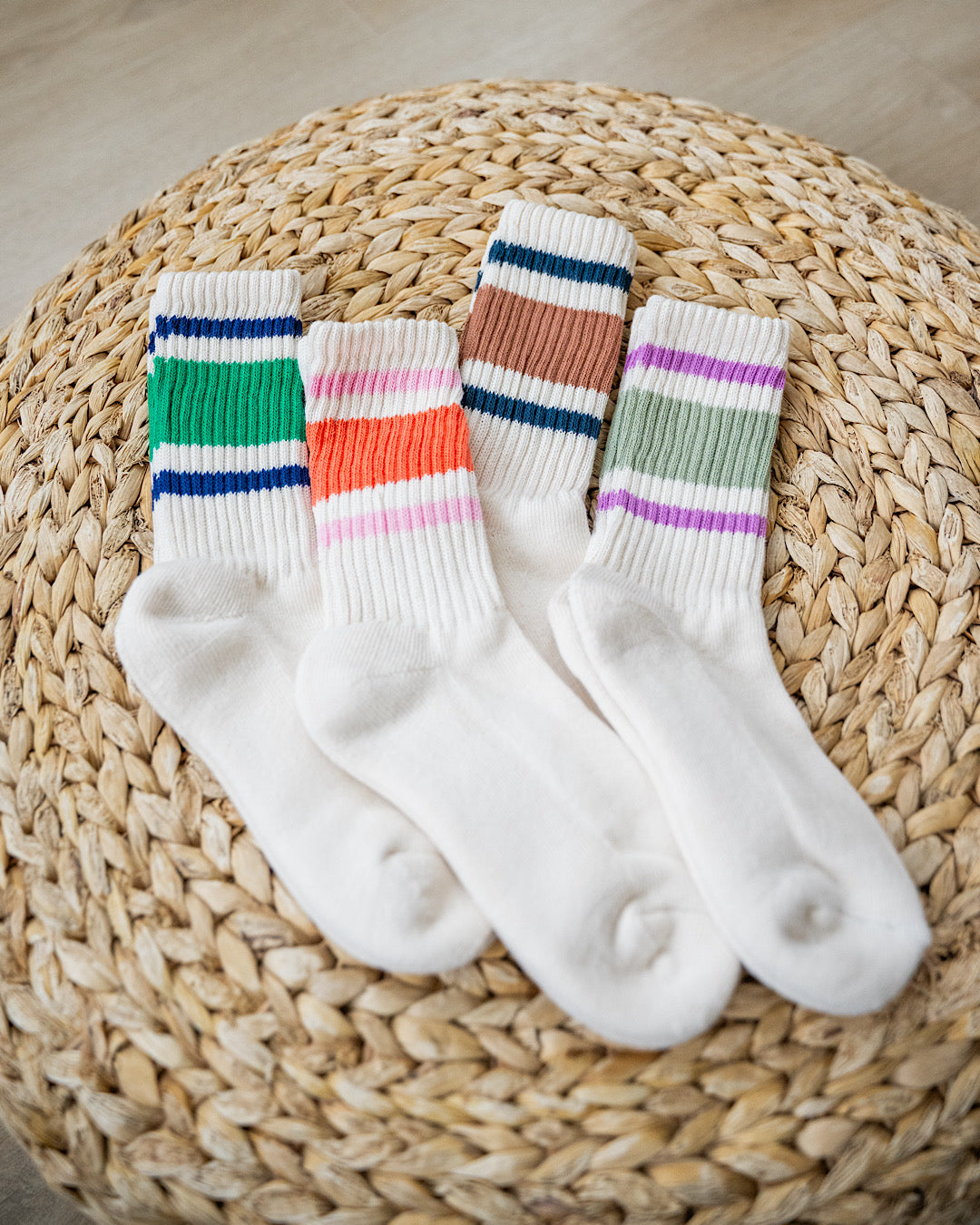 NEW! Varsity Stripe Long Socks - 4 Options