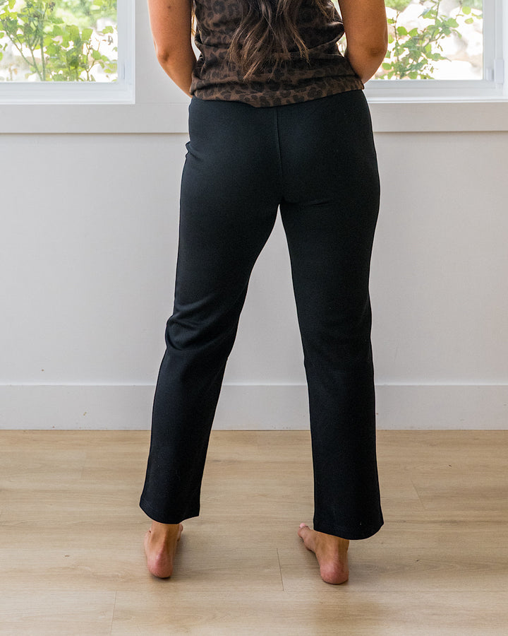 NEW! The Work Straight Pants - Black Michelle Mae