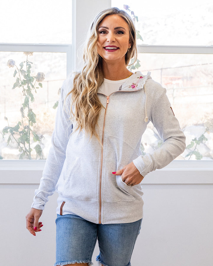 NEW! Ampersand Ave Morning Mist FullZip Sweatshirt Ampersand Ave