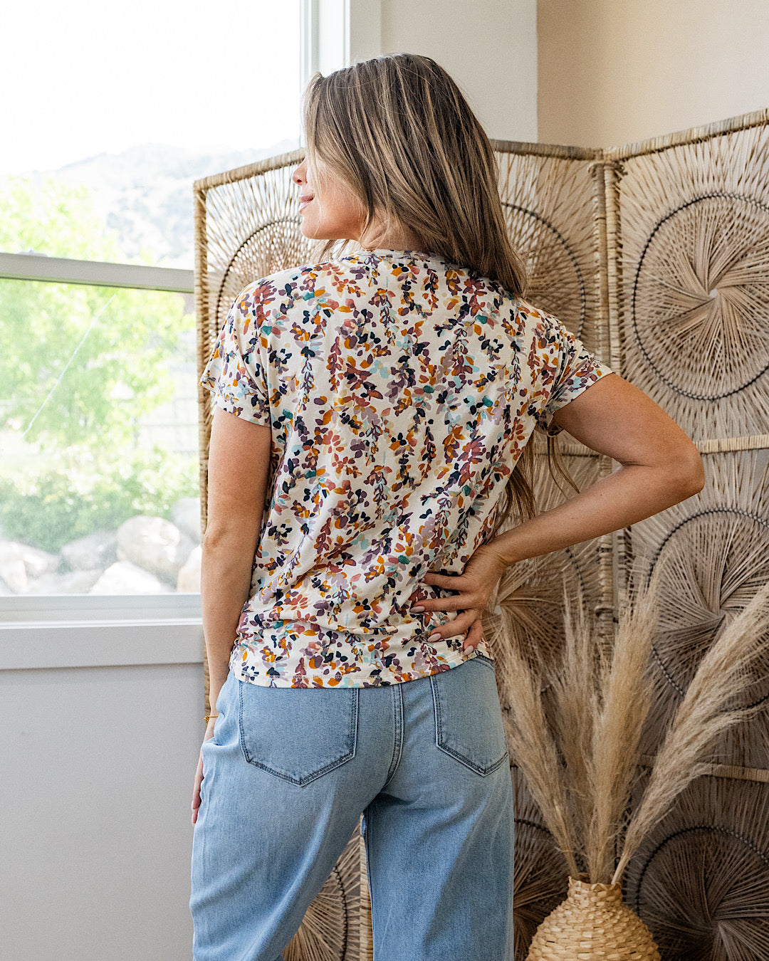 NEW! Kylee Floral Short Sleeve Top Bombom
