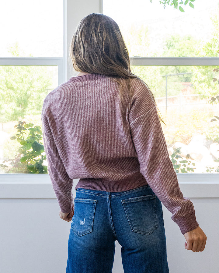 NEW! Josie Cozy Sweater - Dusty Rose