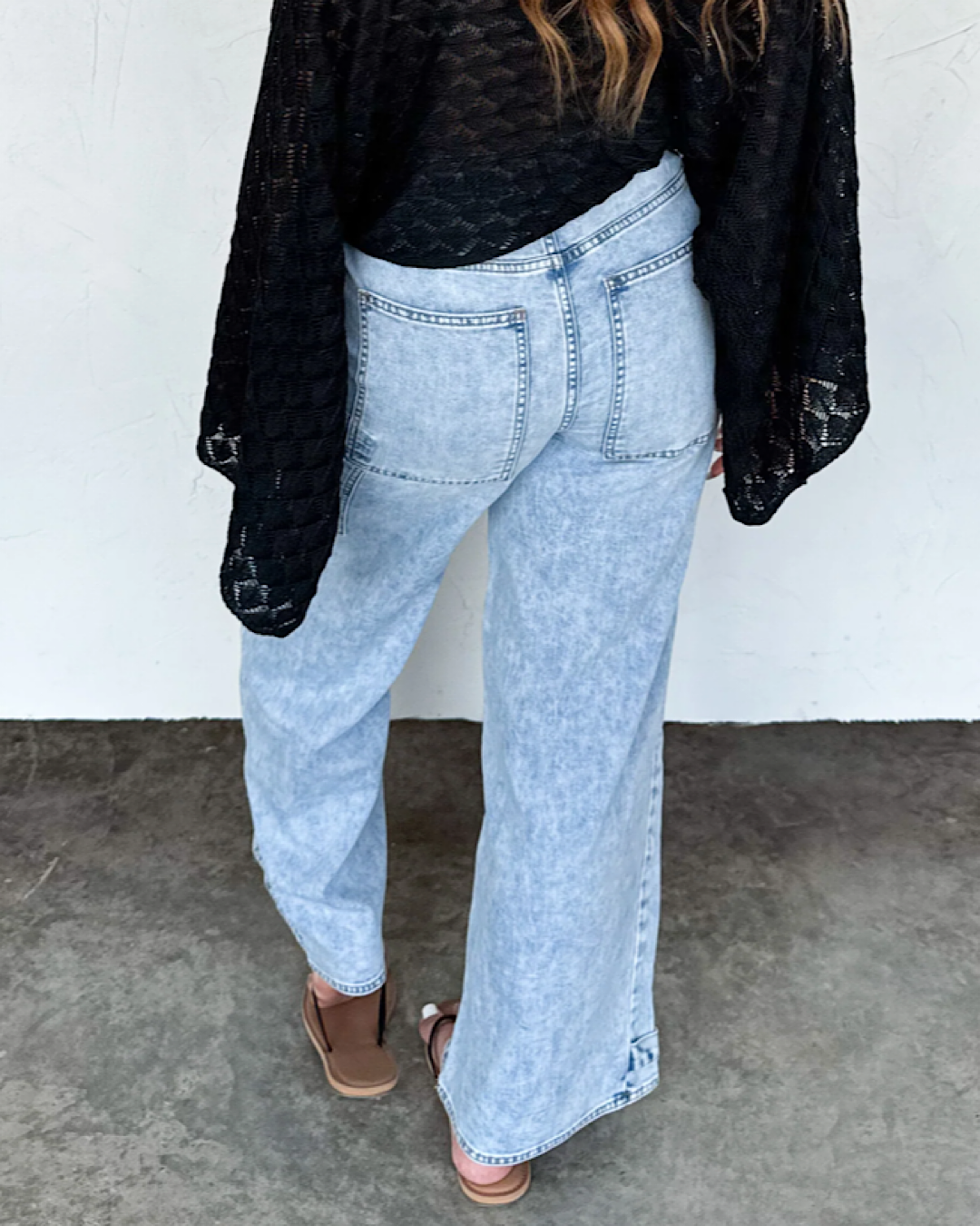 NEW! Blakely Say Yes Tie Waist Wide Leg Jeans Blakely