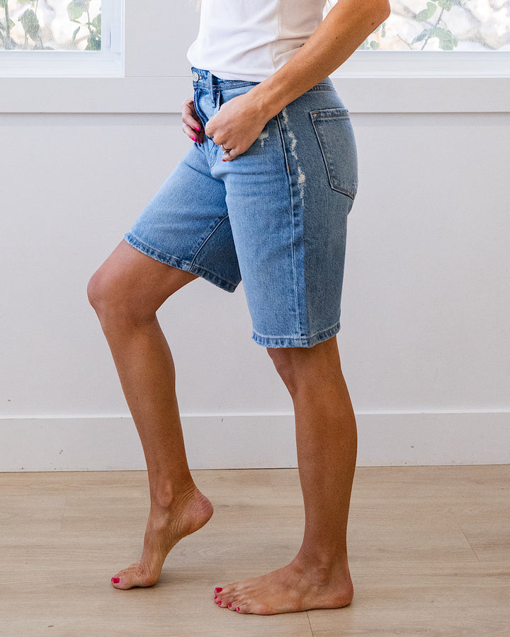 NEW! KanCan No Drama Low Slung Baggy Jean Shorts KanCan