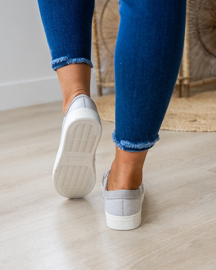 Very G Marian Slip On Sneakers- Light Gray