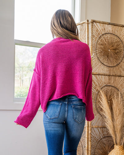 NEW! Rowan Hot Pink Chenille Sweater  First Love   