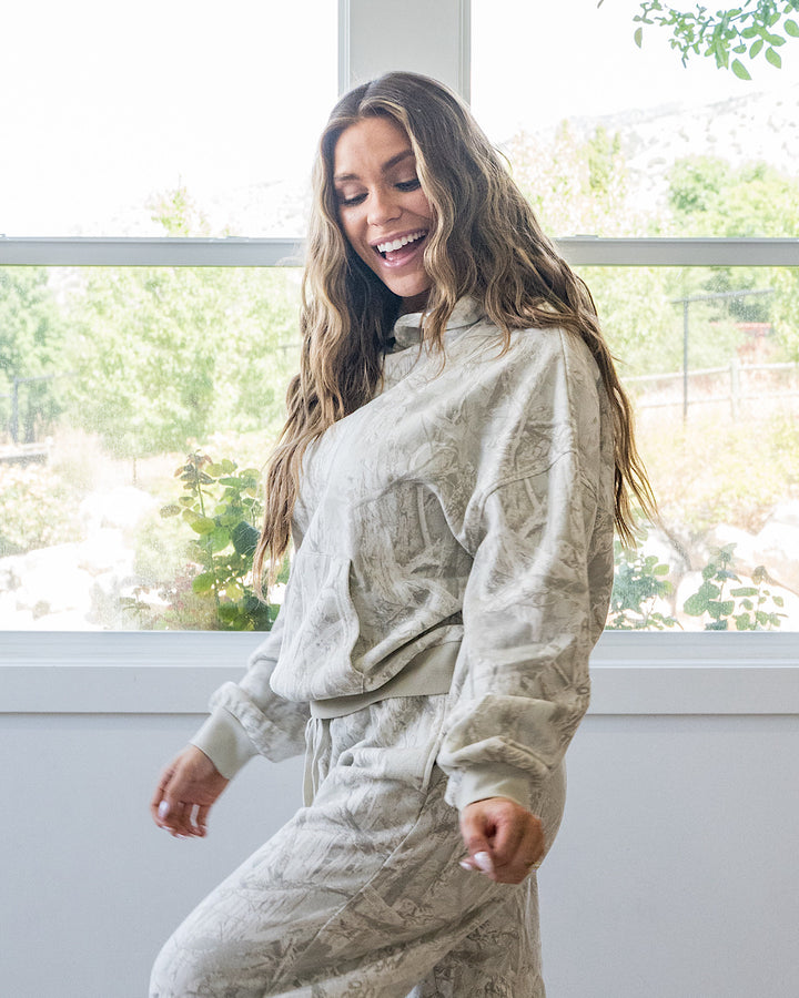 NEW! Gray Camo Hoodie Double Zero