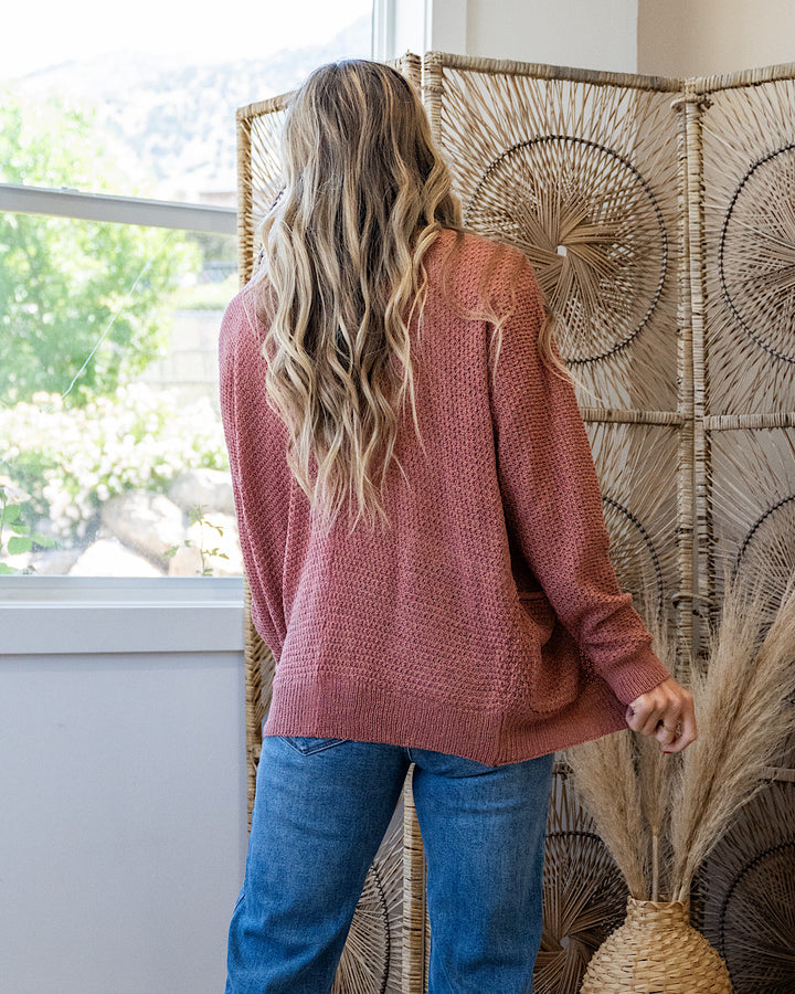 NEW! Blindsided Open Front Cardigan - Clay Be Cool