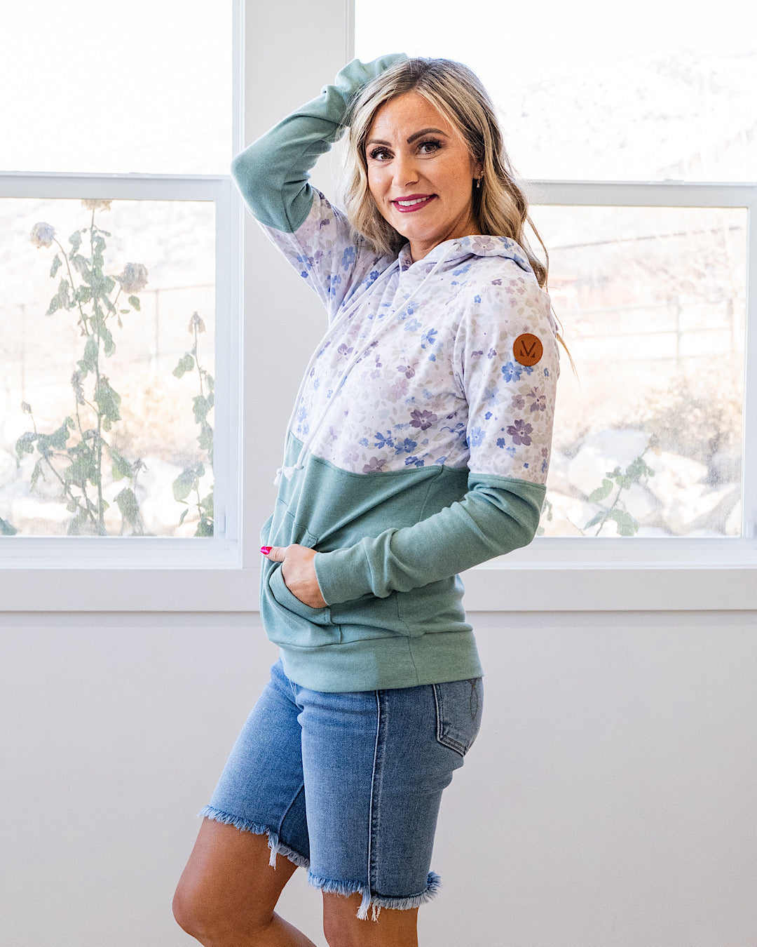NEW! Hailey Pullover Hoodie - Spring Meadows and Sage Michelle Mae