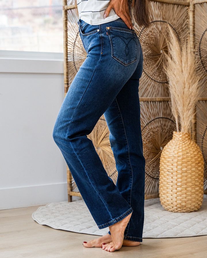 Judy Blue Nova Thermal Straight Jeans Judy Blue