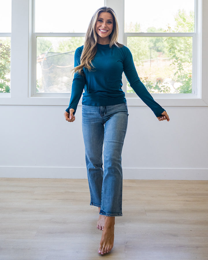 NEW! Blair Long Sleeve Top - Teal