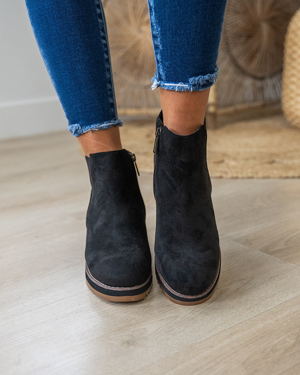 NEW! Corkys Apple Sauced Wedge Booties - Black Corkys Footwear