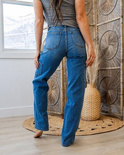 NEW! Judy Blue Hadley 90's Cargo Straight Jeans Judy Blue