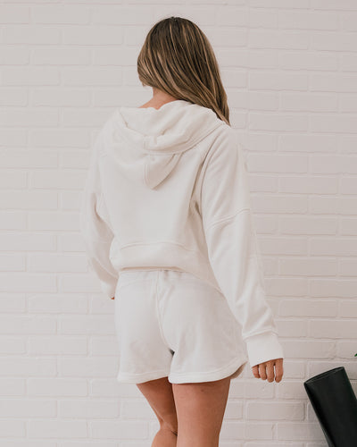 Rae Mode Half Zip Hoodie - Ivory  Rae Mode   