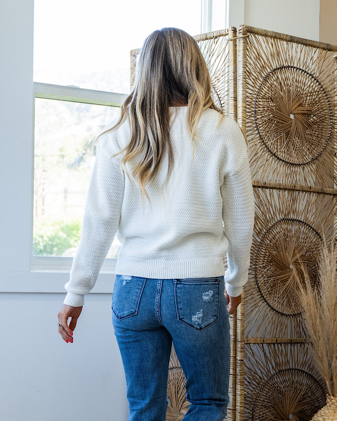 NEW! Emma Chunky Knit Sweater - Ivory Be Cool