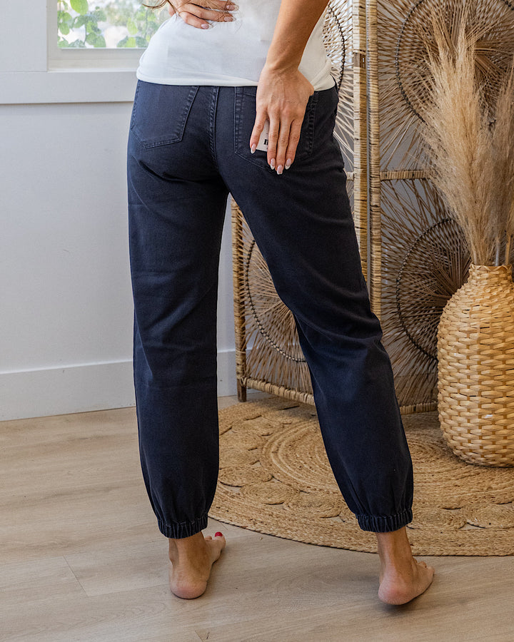 Mica Notice Me Jogger Jeans - Charcoal Gray Mica Denim