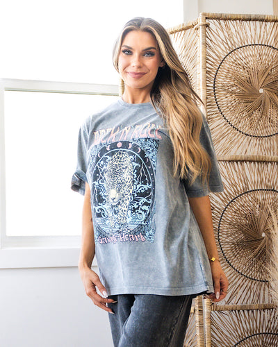 Rock n Roll Savage Heart Vintage Denim Tee  Zutter   