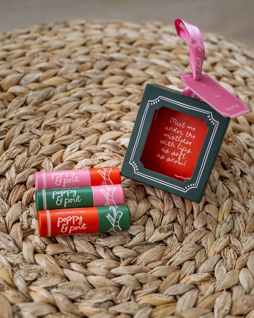 Poppy & Pout Holiday Lip Balm Trio Gift Set