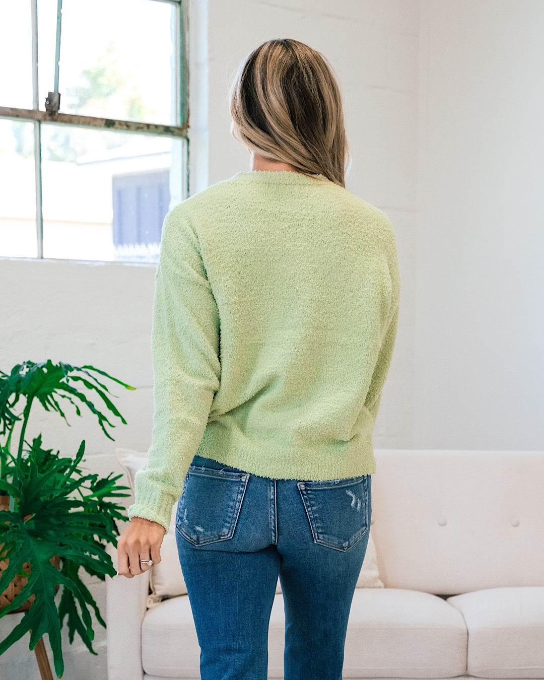 Alayna Cozy Sweater - Lime  Staccato   