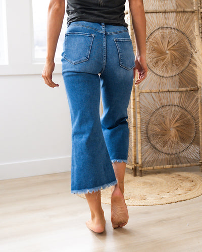 NEW! KanCan Time to Go Non Distressed Flare Capris  KanCan   