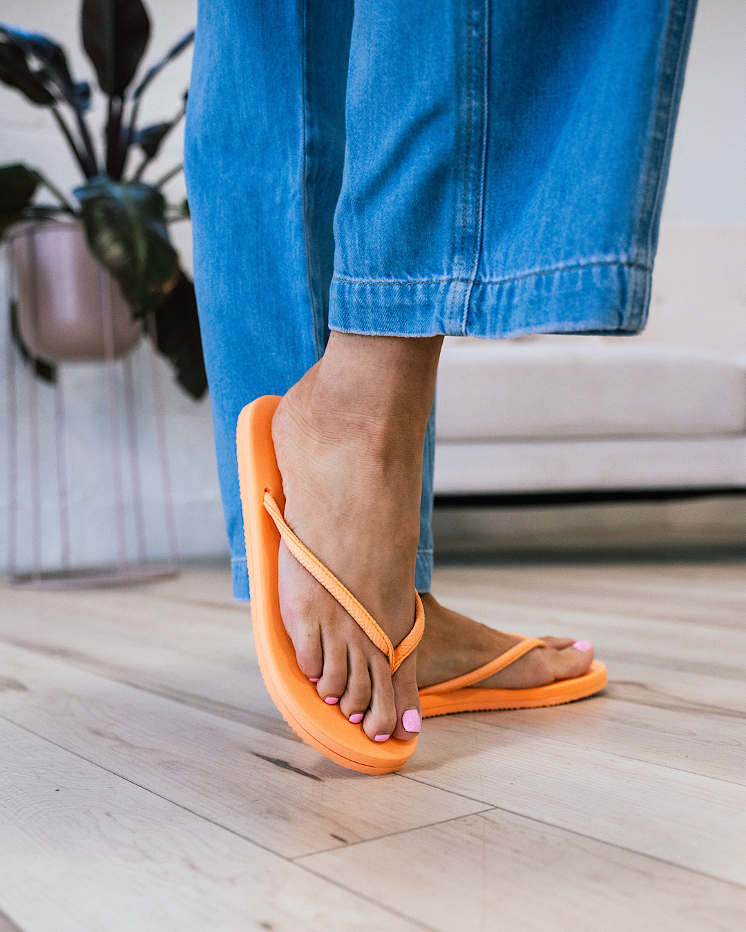 Flojos Fiesta Flip Flops - Orange FINAL SALE  Flojos   