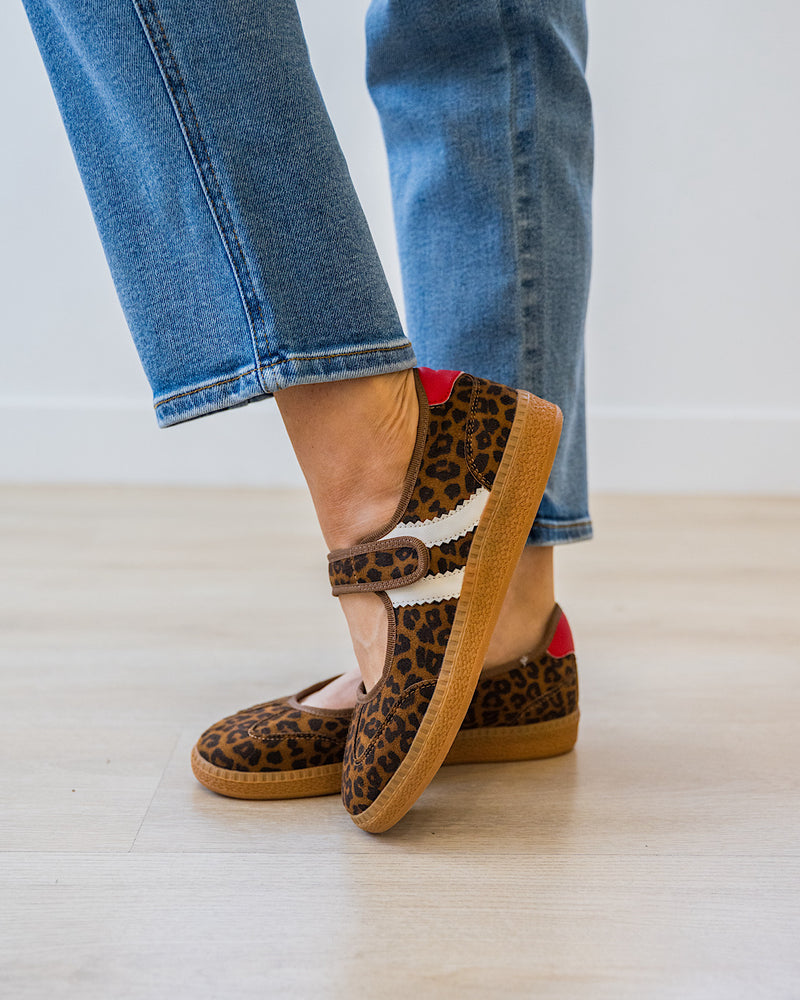 NEW! Corkys Calm Down Mary Jane Sneakers - Leopard Corkys Footwear