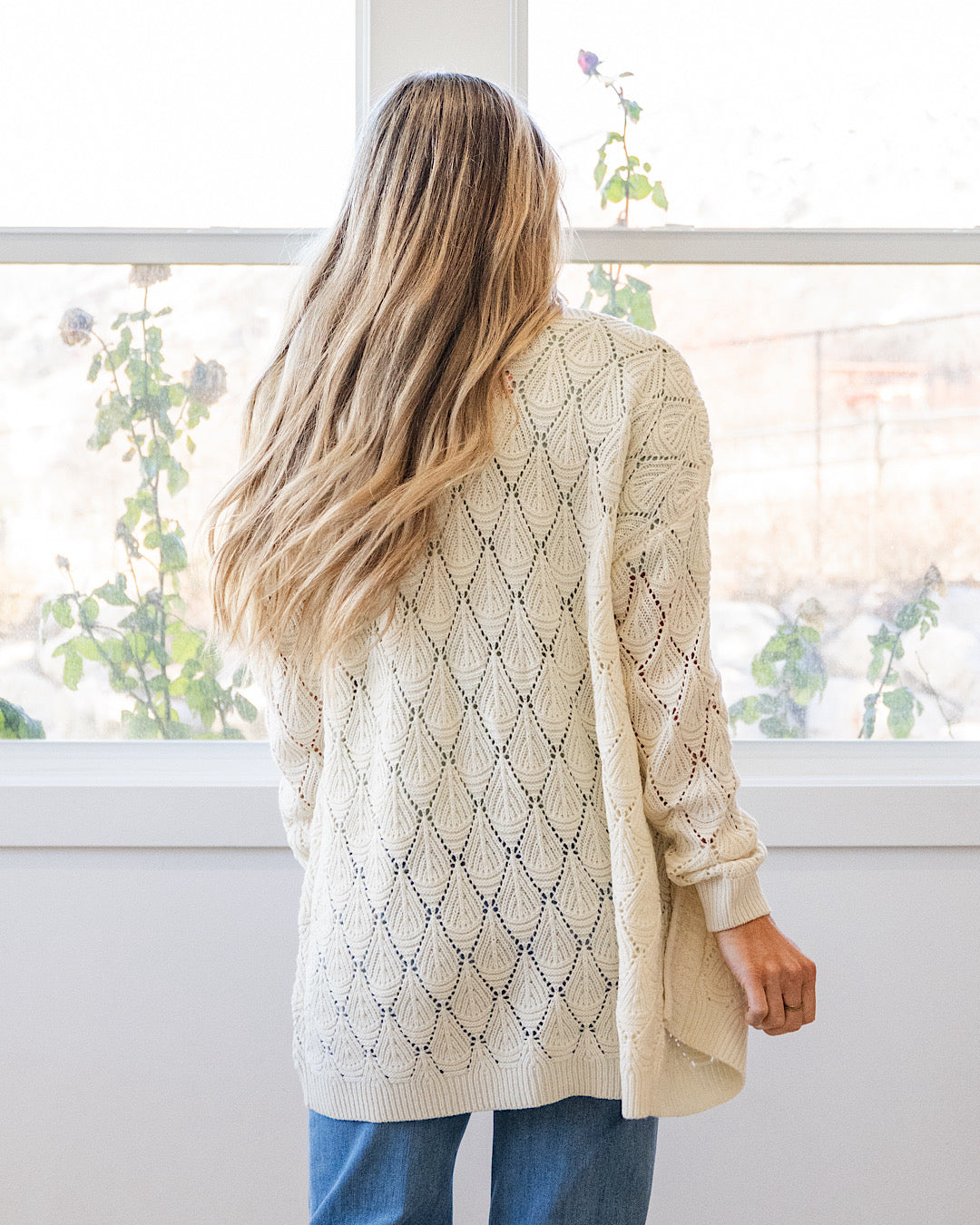 NEW! Promise Me Open Knit Cardigan - Ivory