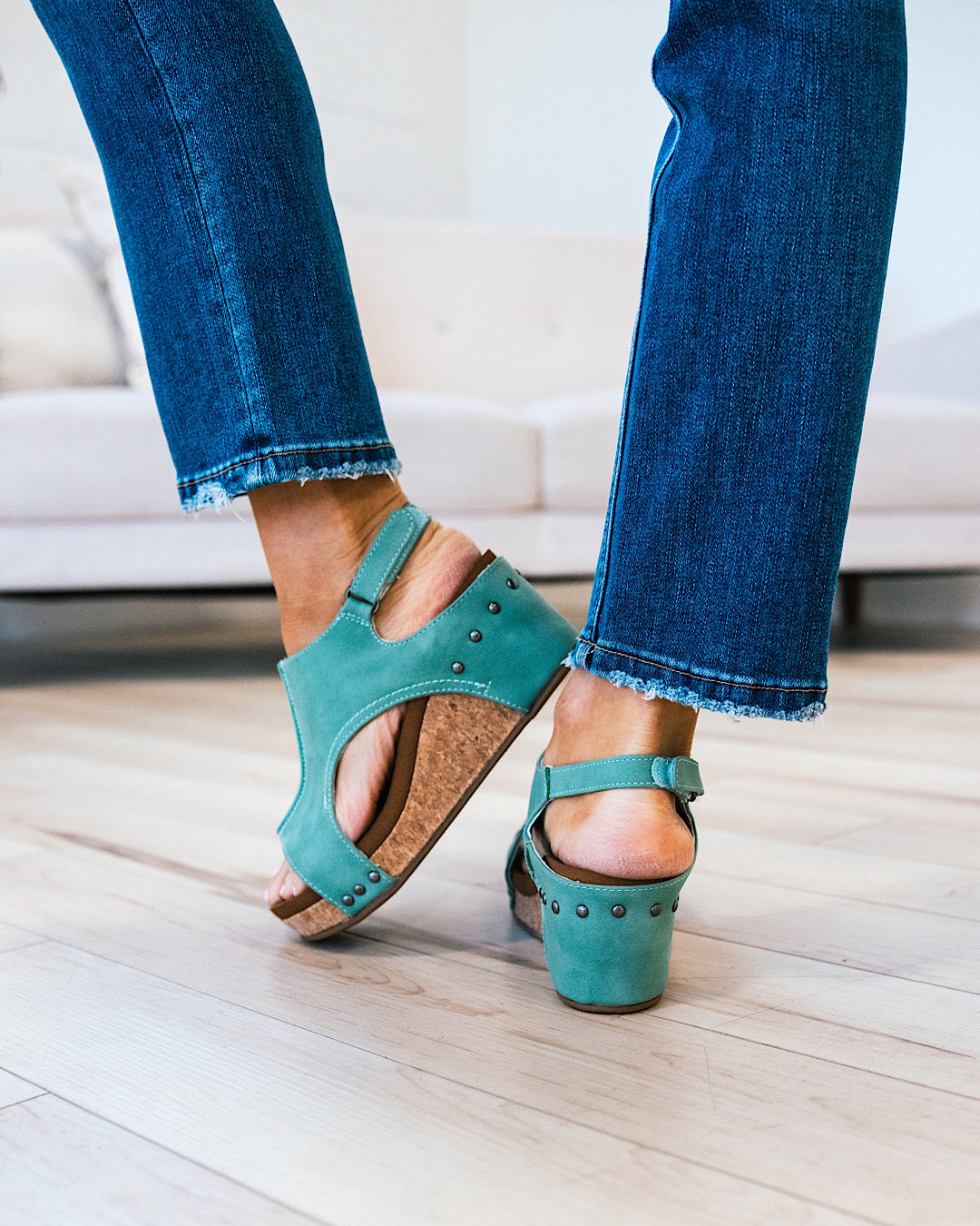 Very G Isabella Wedge Sandals - Turquoise FINAL SALE  Very G   