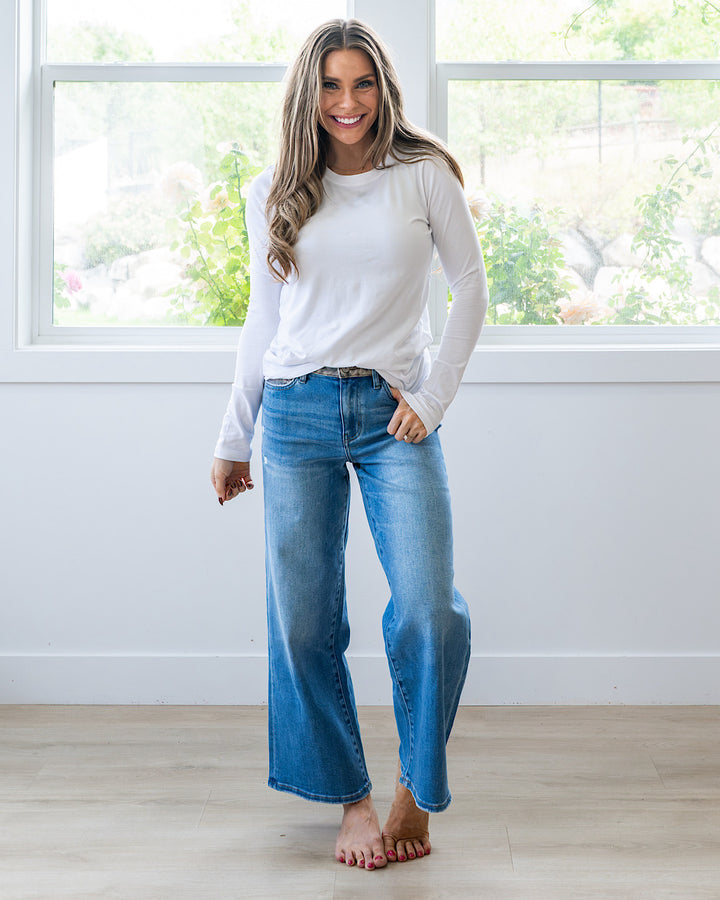 NEW! The Perfect Long Sleeve Top - White