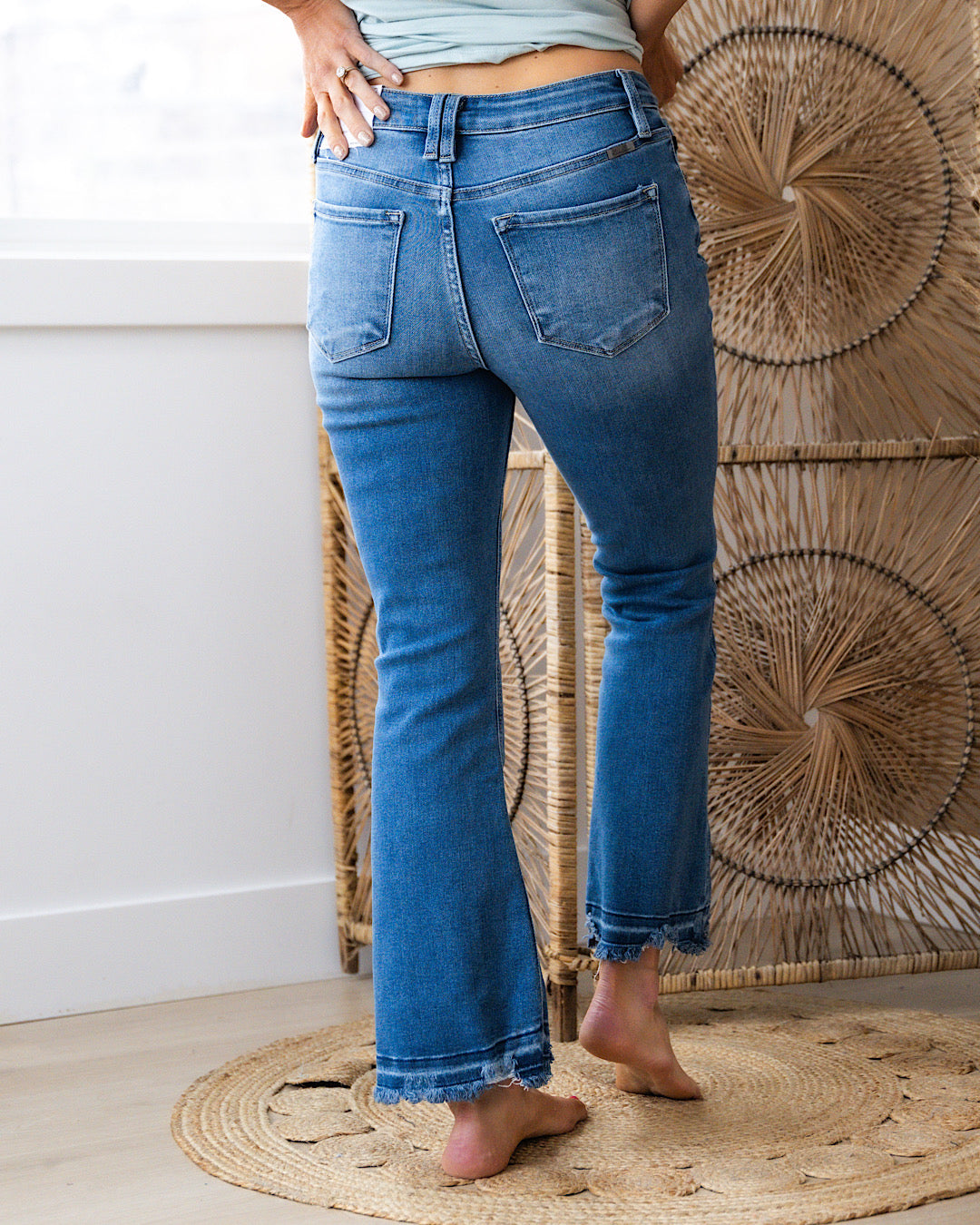 KanCan All I Know Non Distressed Crop Bootcut Jeans FINAL SALE KanCan