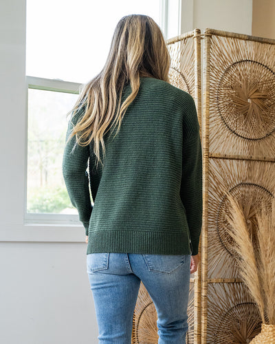 NEW! Leslie Side Slit Sweater - Kale  Staccato   