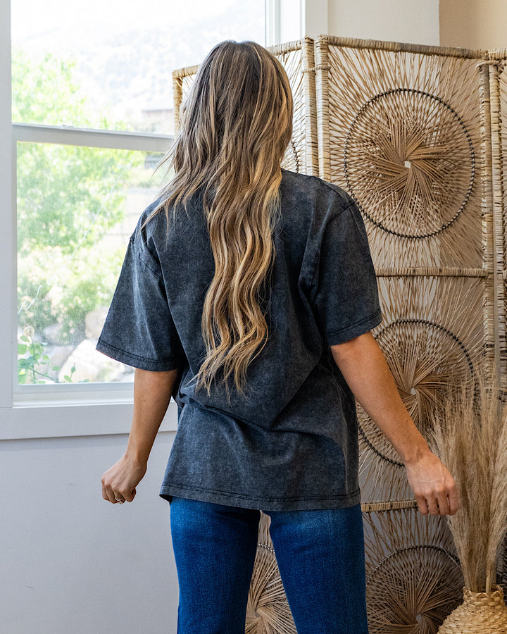 NEW! Free Bird America 1776 Black Mineral Wash Tee Zutter