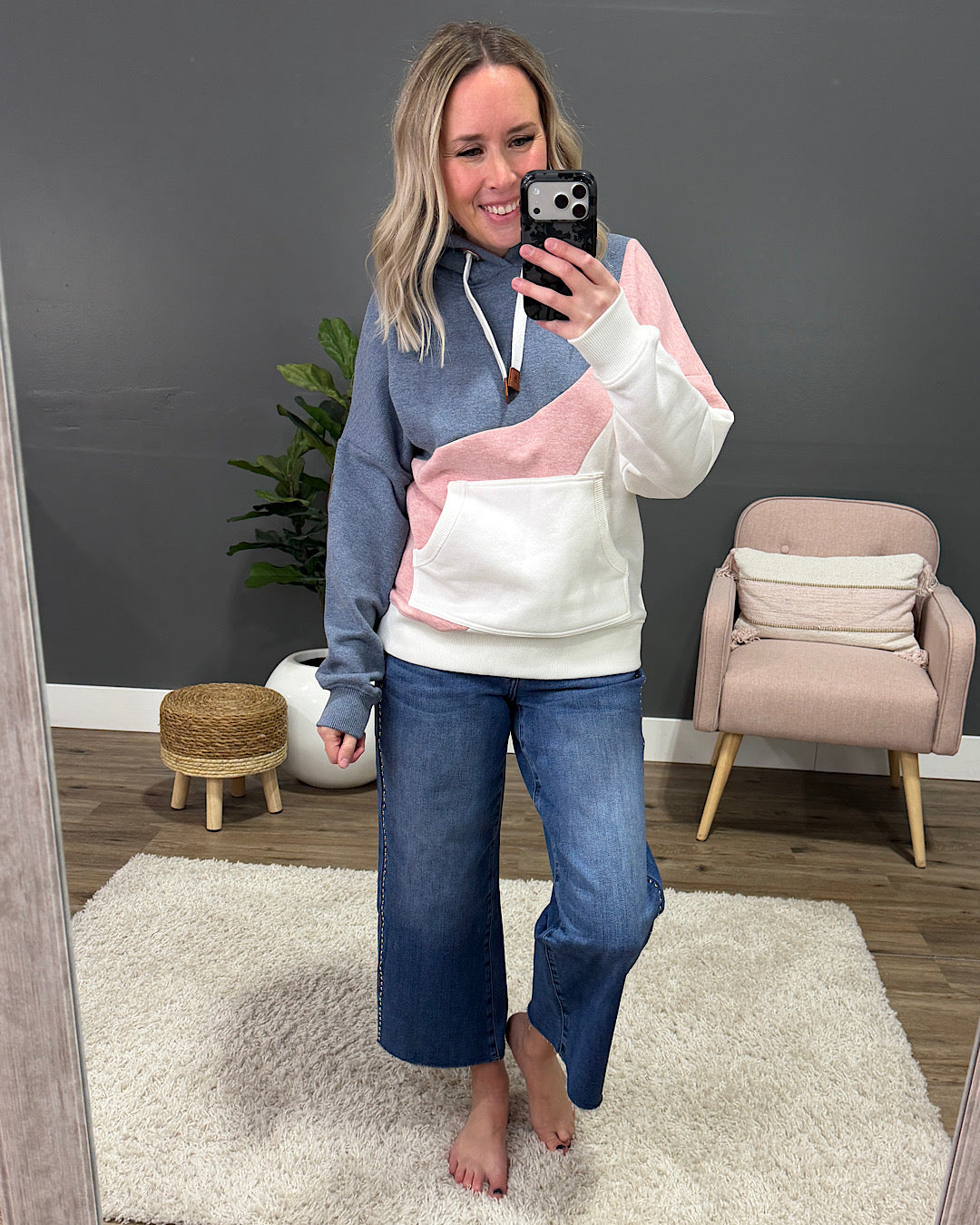 NEW! Wanakome Ariel Hoodie - Heather Pink Mix