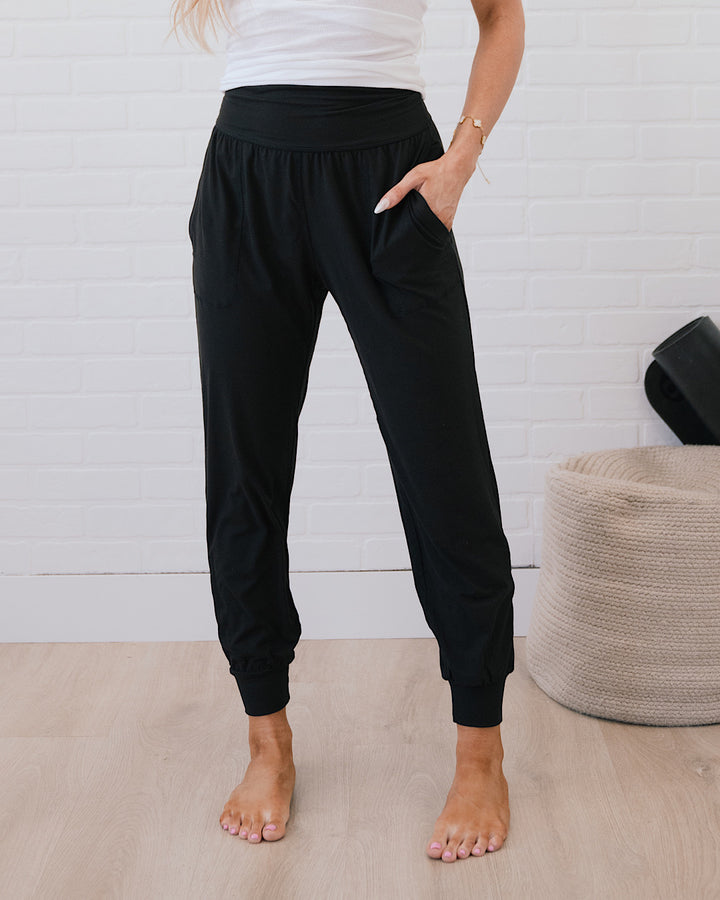 Yoga Joggers - Color Options Available! Rae Mode Black