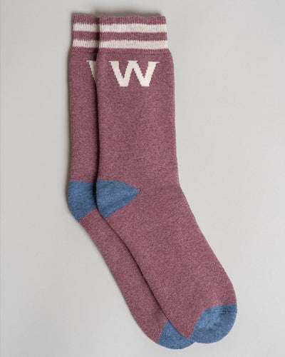 Wanakome Socks - 3 Options Wanakome Small/Medium College - Rosso Heather Mix