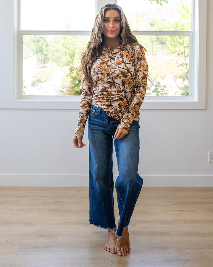 NEW! Blair Long Sleeve Top - Woodsy Camo Michelle Mae