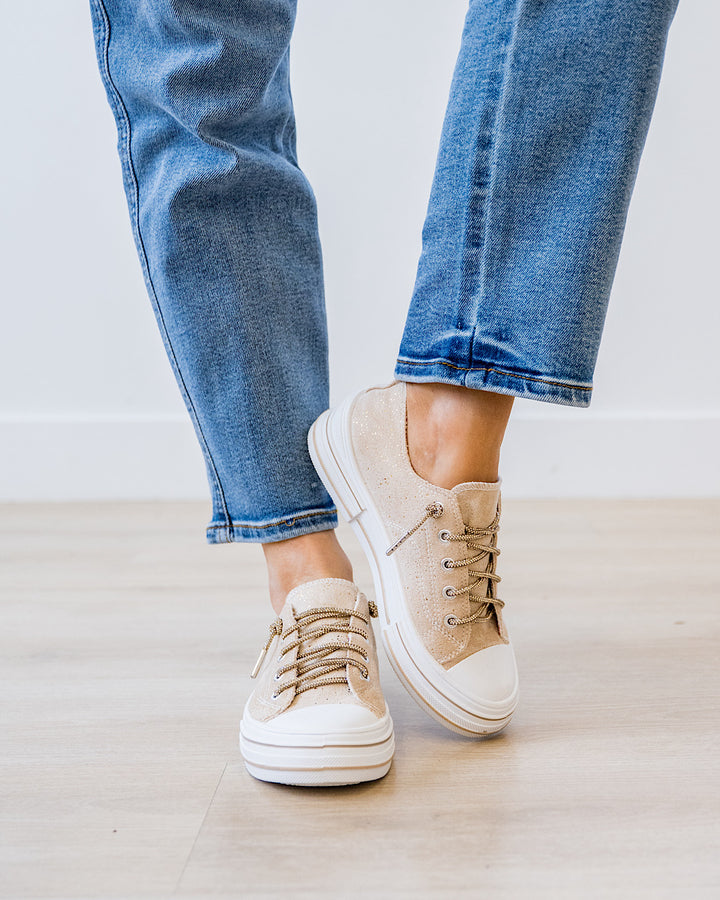 NEW! Very G Aman Suede Sneakers - Nude Very G
