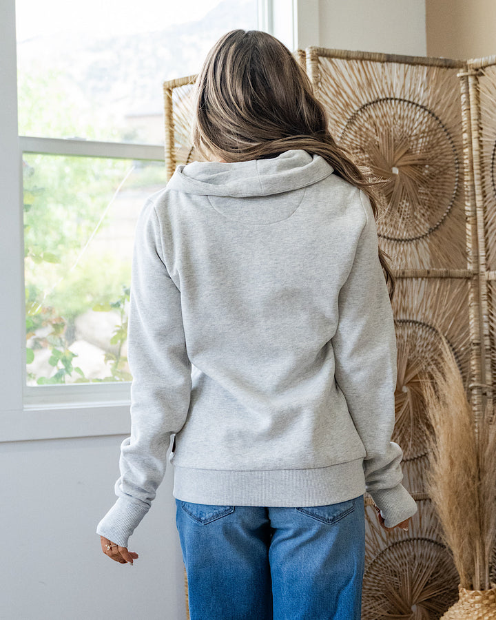 NEW! Cinq Bleu Annecy Sweatshirt - Heather Stone Wanakome