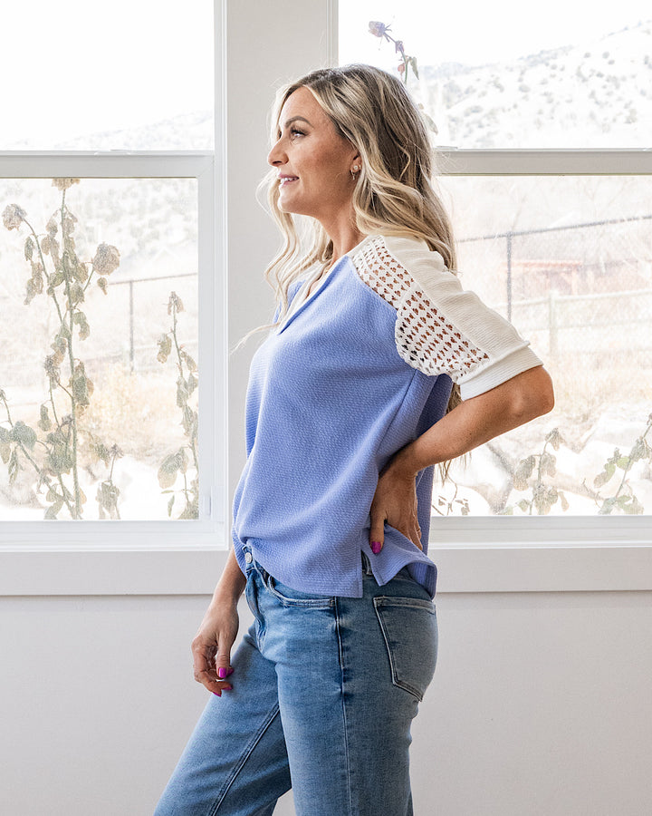 NEW! Gisell Cloud Knit Top - Denim Lovely Melody