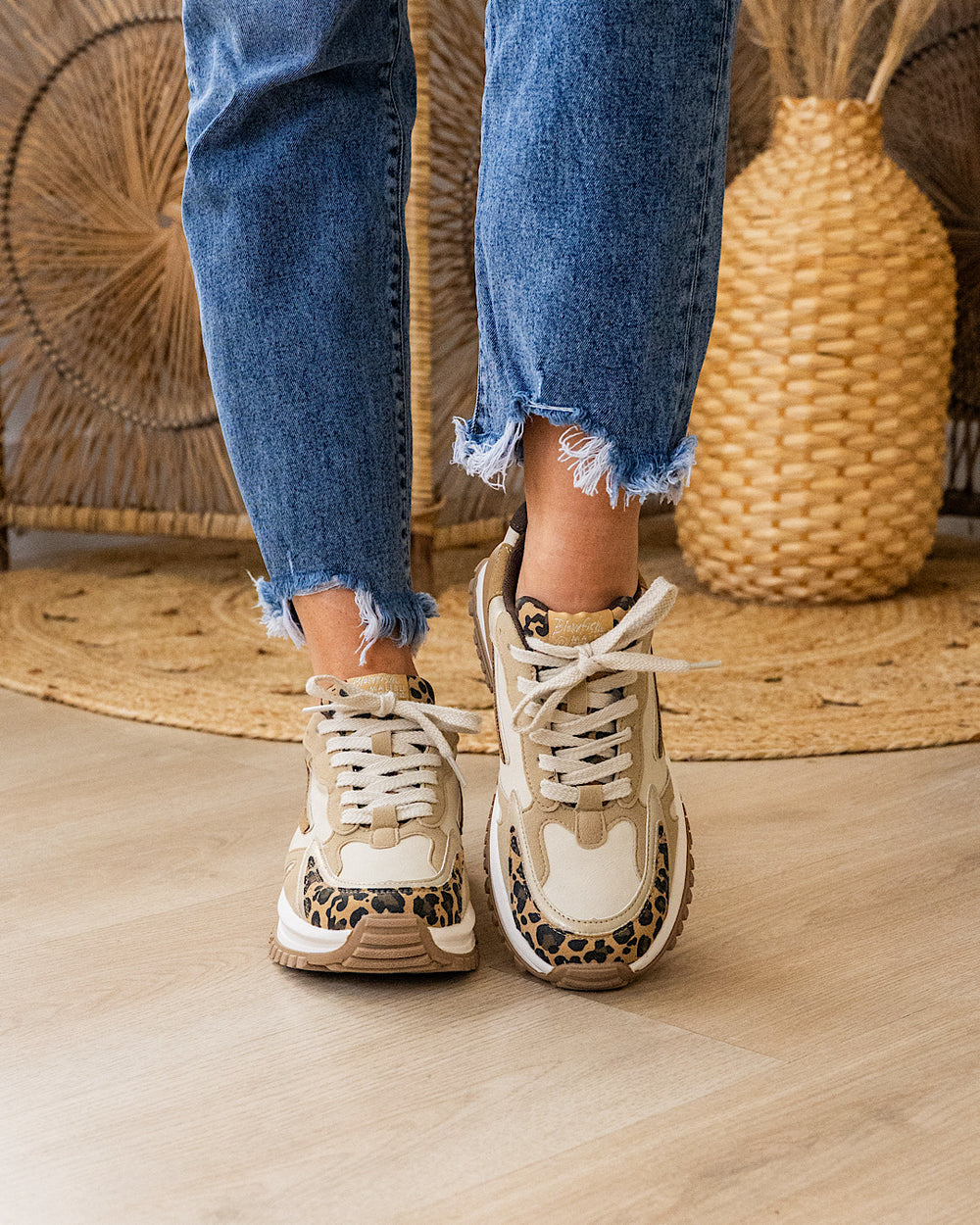 NEW! Blowfish Leo Sneakers - Gold Leopard Blowfish