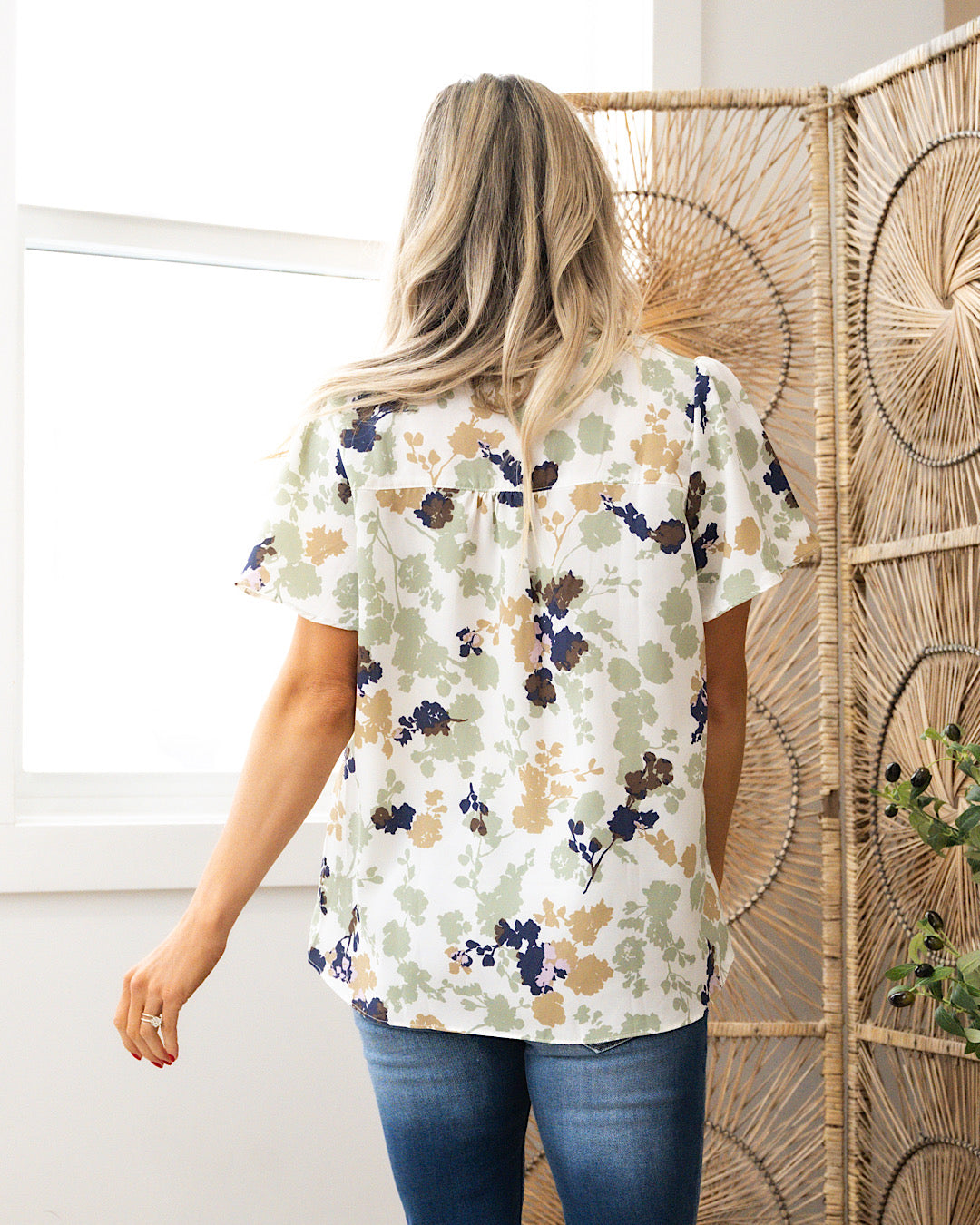 Sophie Sage Floral Flutter Sleeve Top FINAL SALE  Sew In Love   