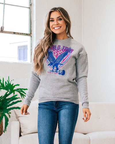 World Tour Heather Gray Sweatshirt  Oat Collective   