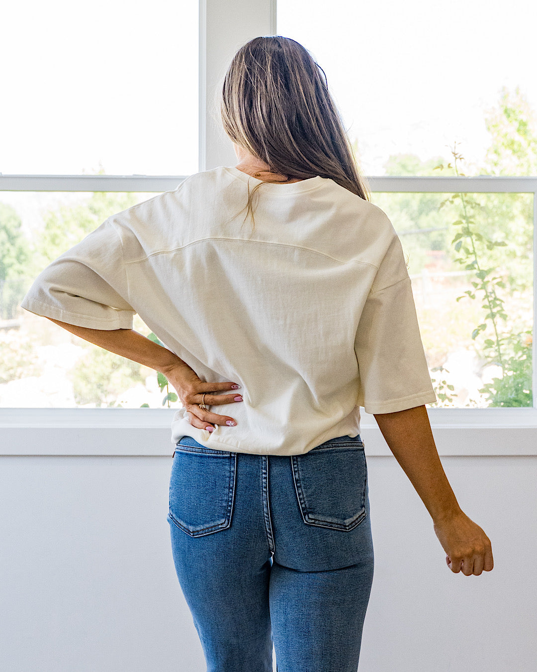 NEW! Annie Oversized Soft Knit Top - Cream