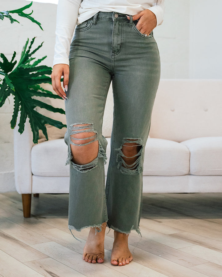 Vervet 90's Crop Flare Jeans - Color Options Available! Arrow Twenty Two Beetle