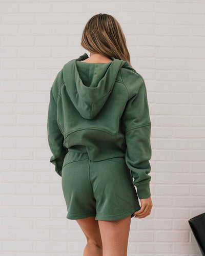 Rae Mode Half Zip Hoodie - Light Olive  Rae Mode   