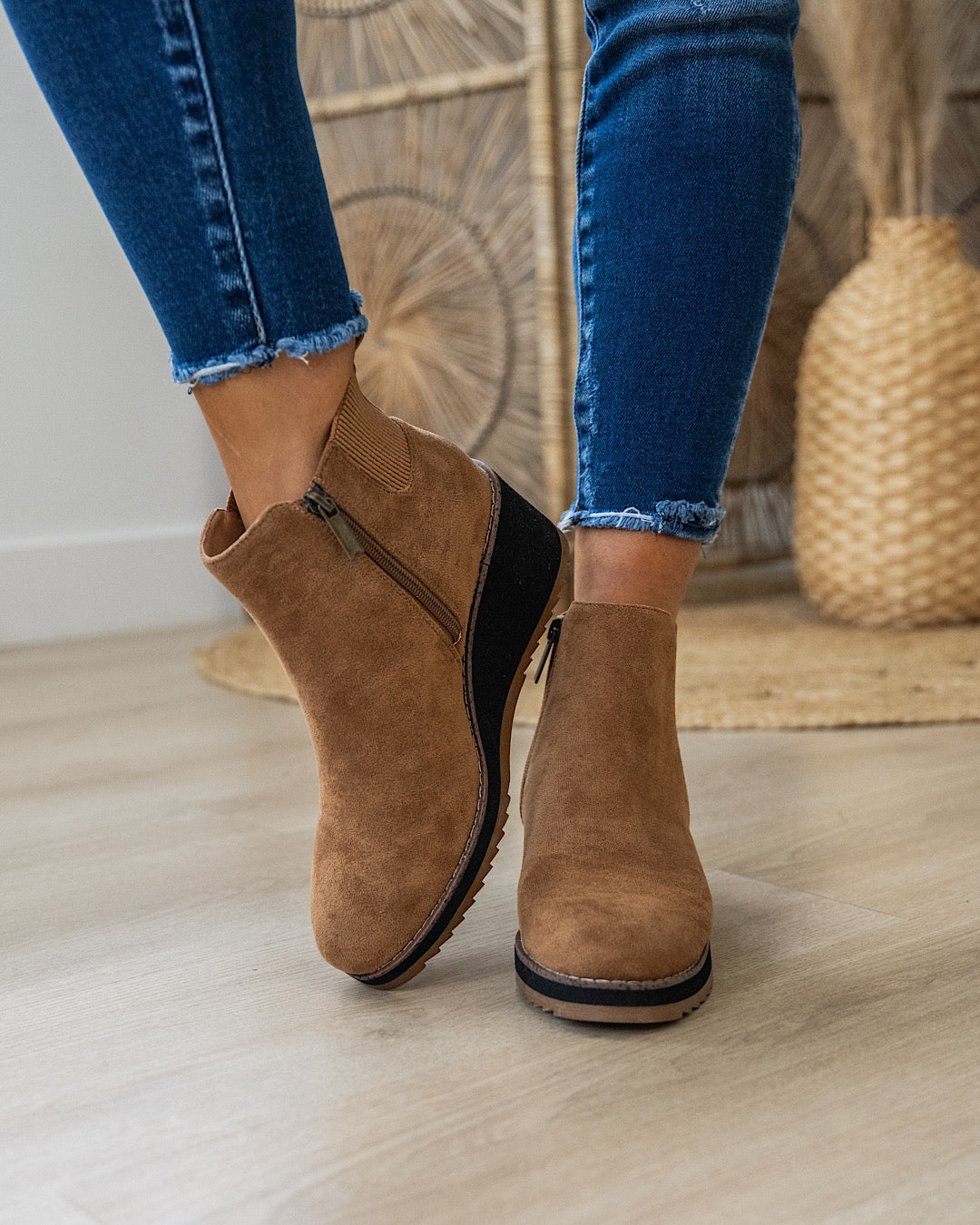 NEW! Corkys Apple Sauced Wedge Boots - Tobacco Corkys Footwear
