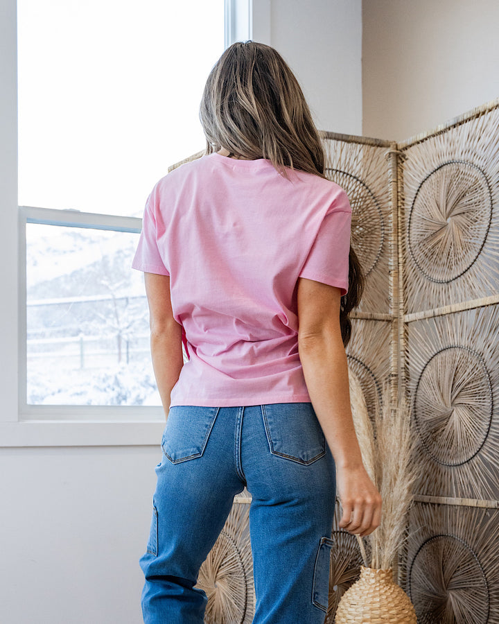 Puff Heart Ballet Pink Tee Tres Bien