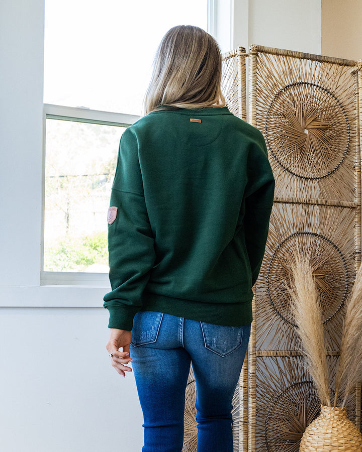 Wanakome Lone Pines Sweatshirt - Deep Forest Wanakome