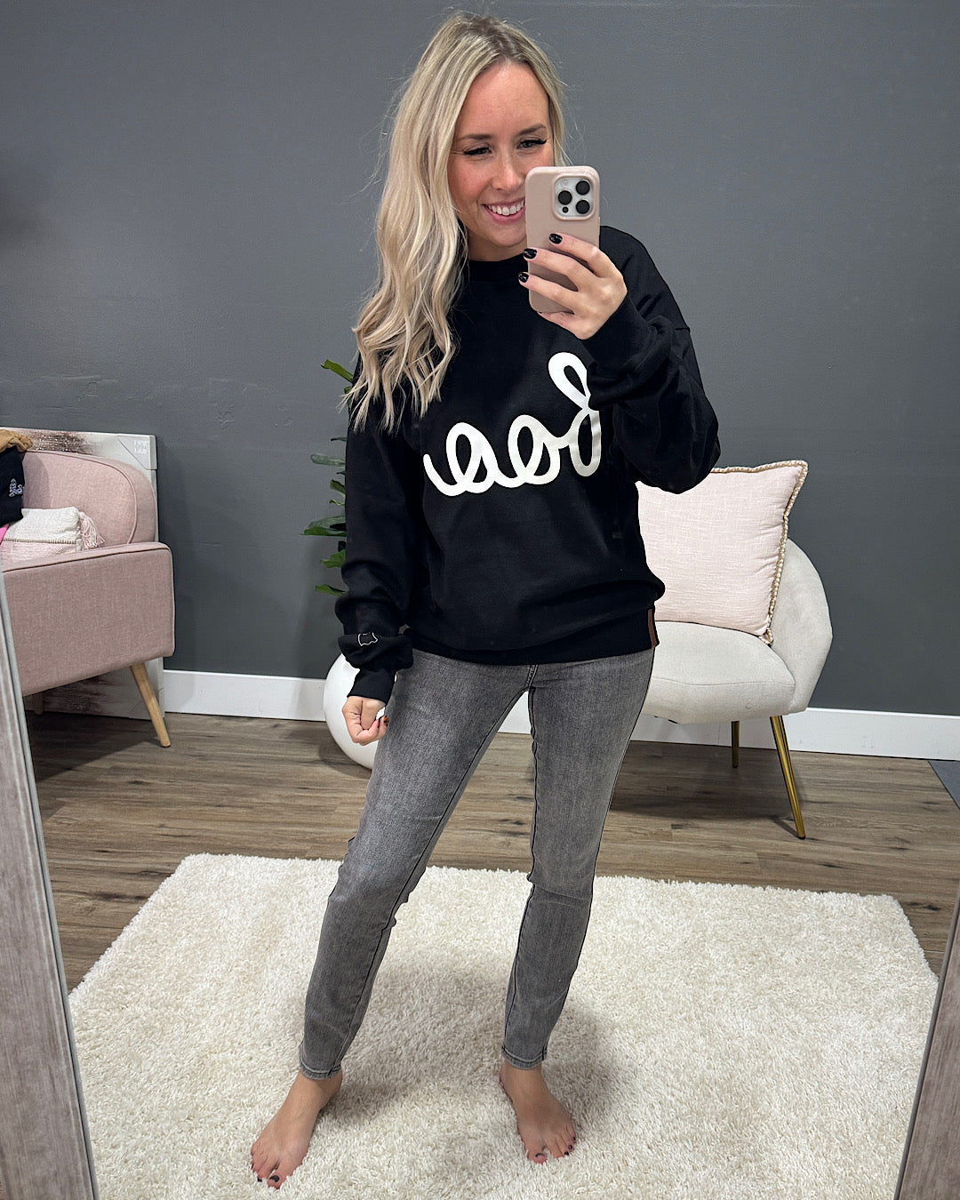 Ampersand Ave Boo'd Up University Pullover FINAL SALE  Ampersand Ave   