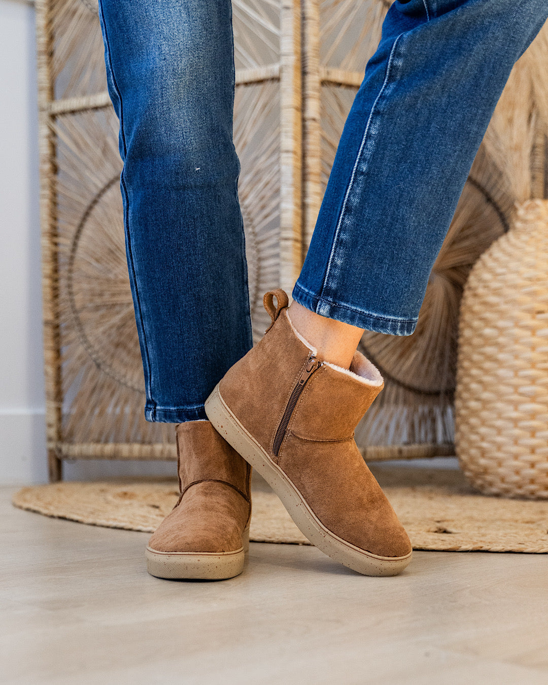 NEW! Very G Fuzzy Boots - Tan