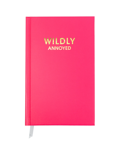 Hardcover Journal - 5 Colors Chez Gagne One Size Wildly Annoyed - Hot Pink